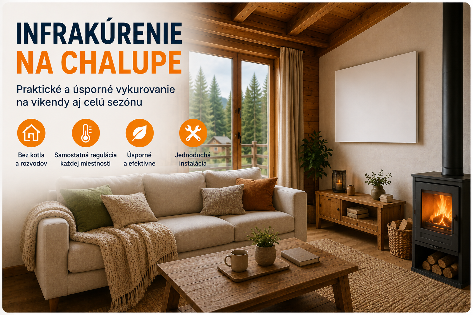 Infrapanely na chalupe