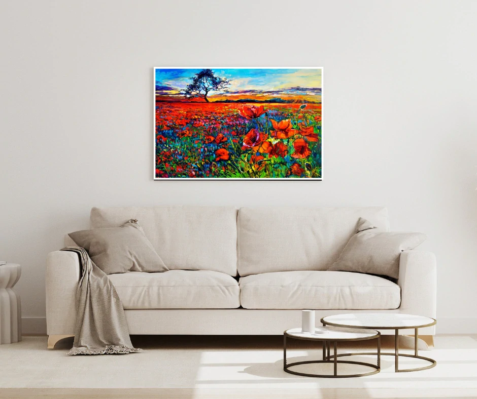 Vykurovací obraz 600W-20 - s bielym rámčekom